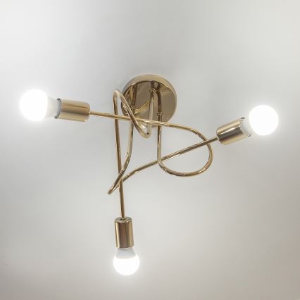 Накладная люстра OXFORD 3xE27/15W/230V, золотая