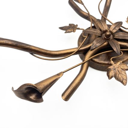 Накладная люстра ROZETA 3xE14/40W/230V бронзовая