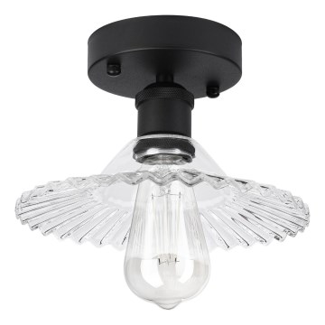 Накладная люстра TRISH 1xE27/15W/230V чёрная/прозрачная