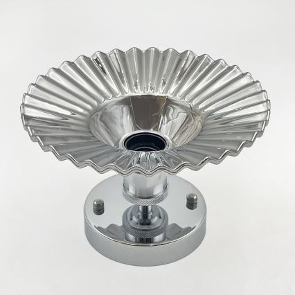 Накладная люстра TRISH 1xE27/15W/230V глянцевый хром/дымчато-черный