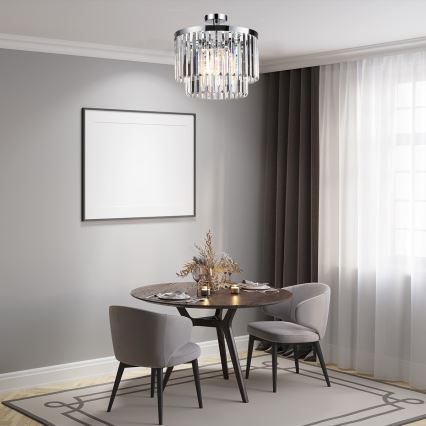Накладная люстра VETRO 4xE14/40W/230V, глянцевый хром