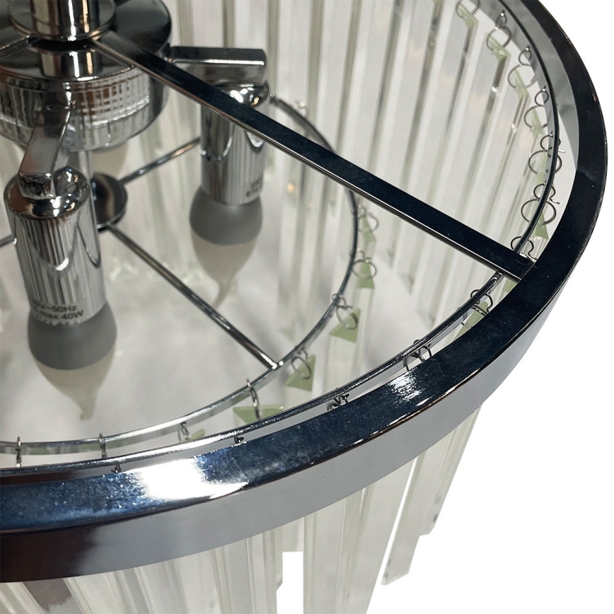 Накладная люстра VETRO 4xE14/40W/230V, глянцевый хром