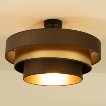 Накладная люстра WENTA 1xE27/60W/230V, диаметр 50 см, коричнево-золотая