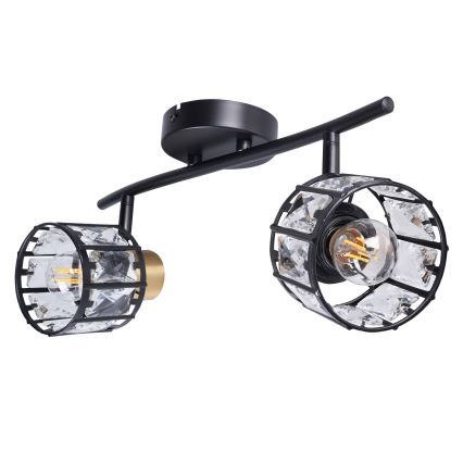Накладная люстра ZAHARA 2xE27/10W/230V черная