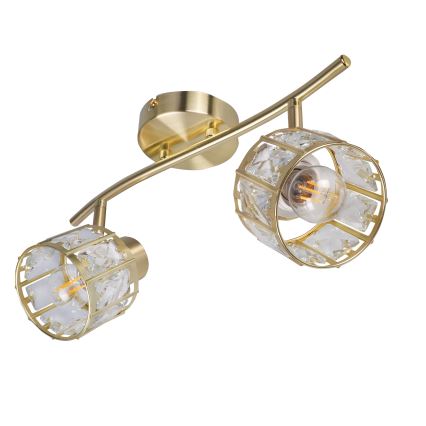 Накладная люстра ZAHARA 2xE27/10W/230V золотая