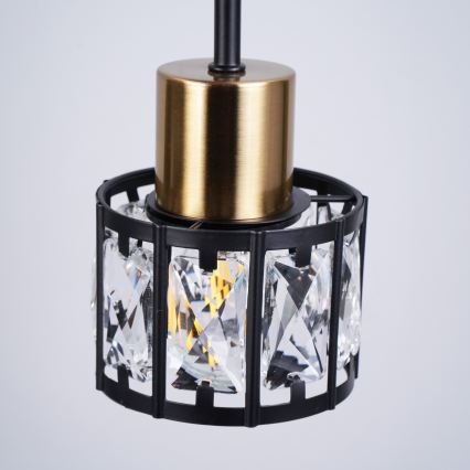 Накладная люстра ZAHARA 3xE27/10W/230V чёрная