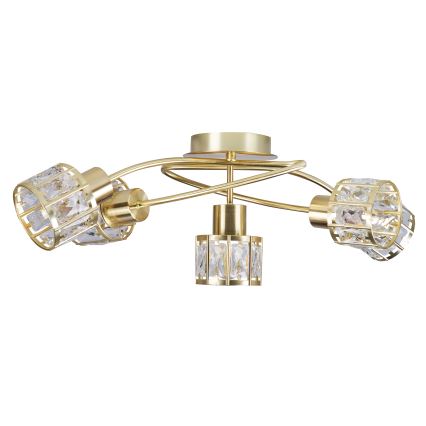 Накладная люстра ZAHARA 5xE27/10W/230V золотая