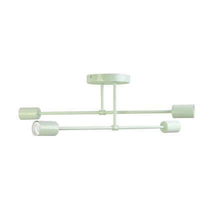 Накладная потолочная люстра CAMBRIDGE 4xE27/15W/230V, зелёная