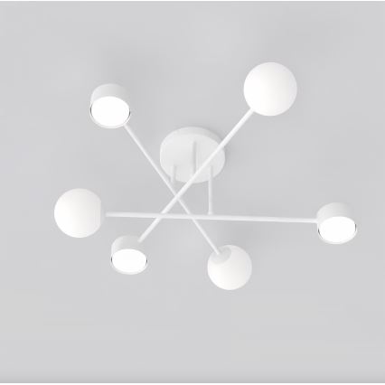 Накладная потолочная люстра HOLON 3xG9/8W/230V + 3xGX53/12W белая