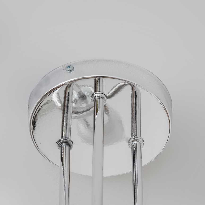 Накладная потолочная люстра OXFORD 3×E27/15 Вт/230 В, глянцевый хром