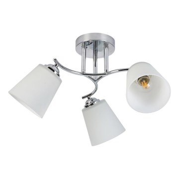Накладная потолочная люстра PAFOS 3xE27/15W/230V, полированный хром