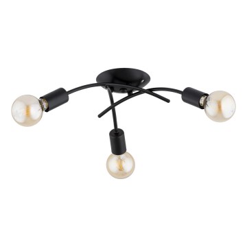 Накладная потолочная люстра TORIZO 3xE27/15W/230V чёрная