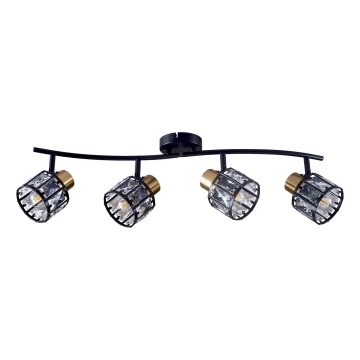 Накладная потолочная люстра ZAHARA 4xE27/10W/230V чёрная