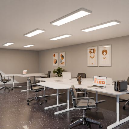 Накладная светодиодная панель 60 Вт, 230 В, 30×120 см, белая