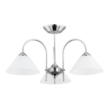 Накладной потолочный светильник TAPER 3xE27/15W/230V глянцевый хром