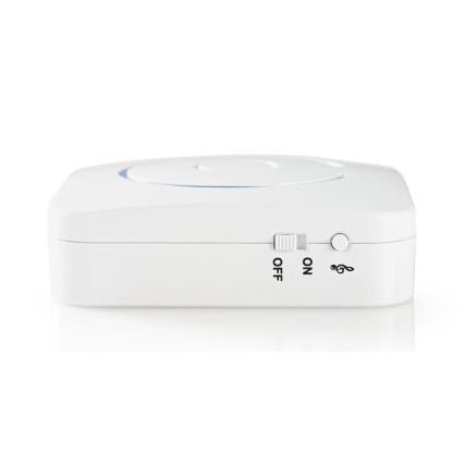 Будильник с беспроводным датчиком движения 6xAA белый