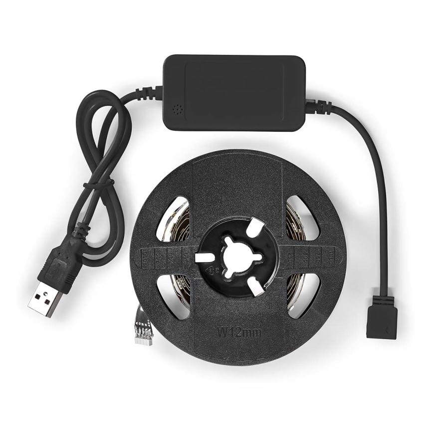 RGB Світлодіодна стрічка з регулюванням яскравості SmartLife 2,4м LED/4W/5V