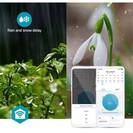 Регулятор подачі води 4xAA Wi-Fi Tuya IP54