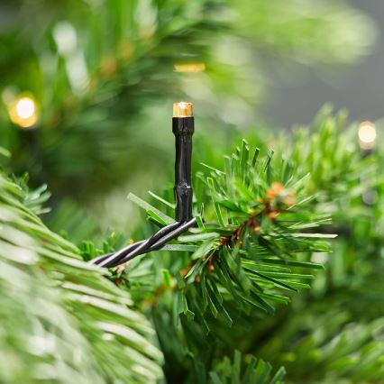 Светодиодная уличная рождественская гирлянда 192xLED/7 режимов/3xAA 14,9м IP44 теплый белый