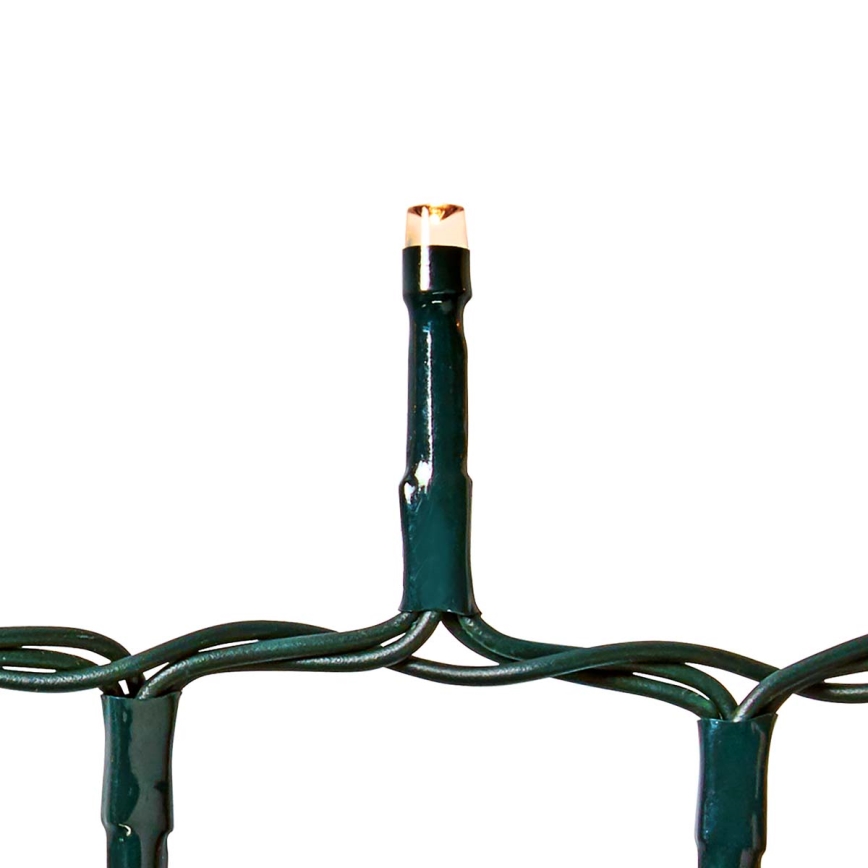 Вулична різдвяна LED гірлянда 700xLED/7 функцій 17м IP44 теплий білий