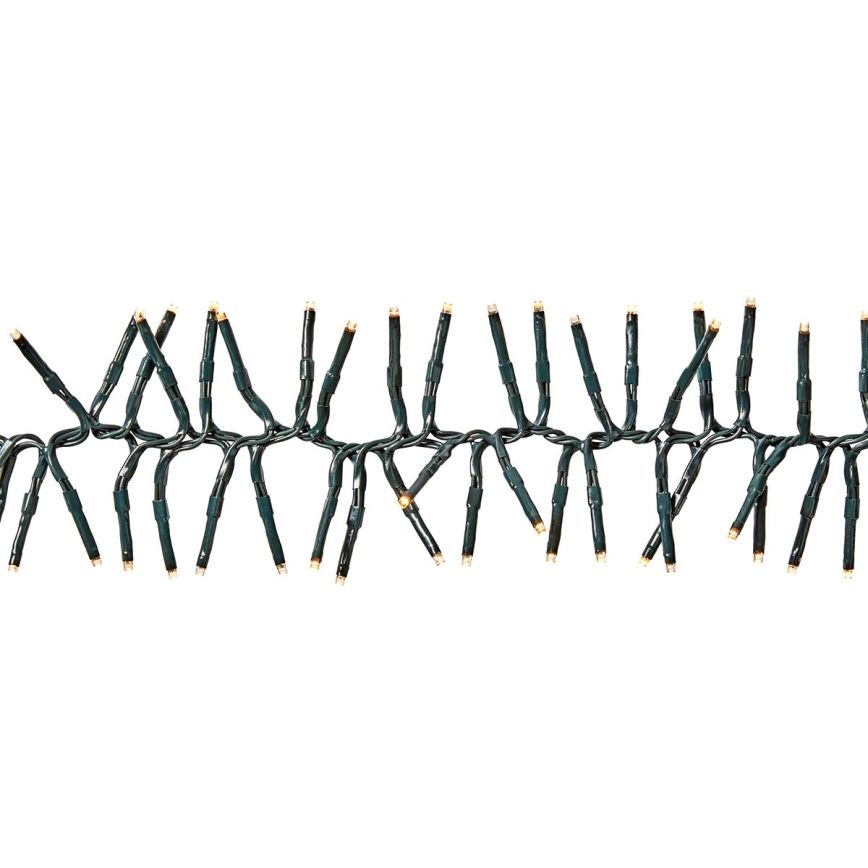 Світлодіодна зовнішня гірлянда 1512 світлодіодів/7 функцій 14 м IP44 теплий білий