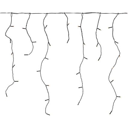 Зовнішня світлодіодна завіса LED — 180xLED, 7 функцій, 10,9m, IP44, тепле біле світло