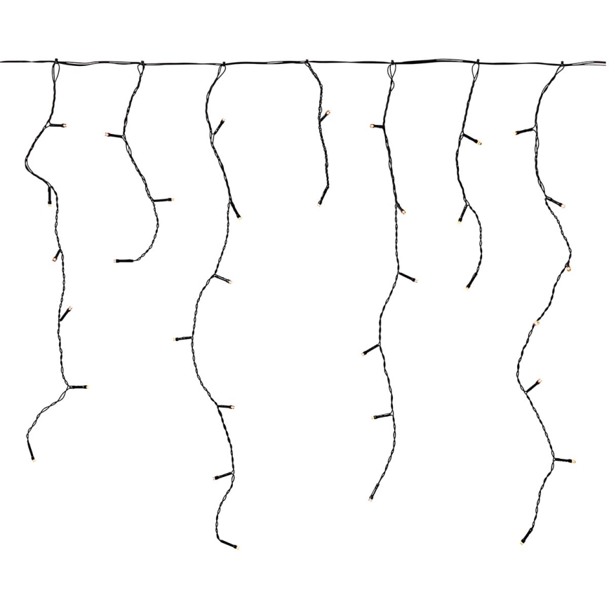 Зовнішня світлодіодна завіса LED — 180xLED, 7 функцій, 10,9m, IP44, тепле біле світло