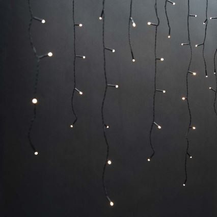 Вулична різдвяна LED гірлянда-штора 180xLED/7 функцій 10,9м IP44 теплий білий