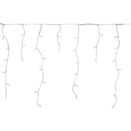 Светодиодный уличный рождественский занавес 180 светодиодов/7 режимов 10,9 м IP44 холодный белый