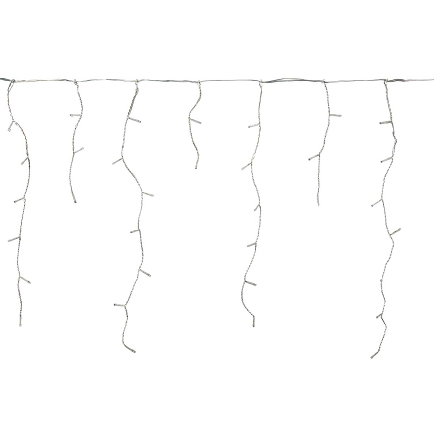 Светодиодный уличный рождественский занавес 180 светодиодов/7 режимов 10,9 м IP44 холодный белый