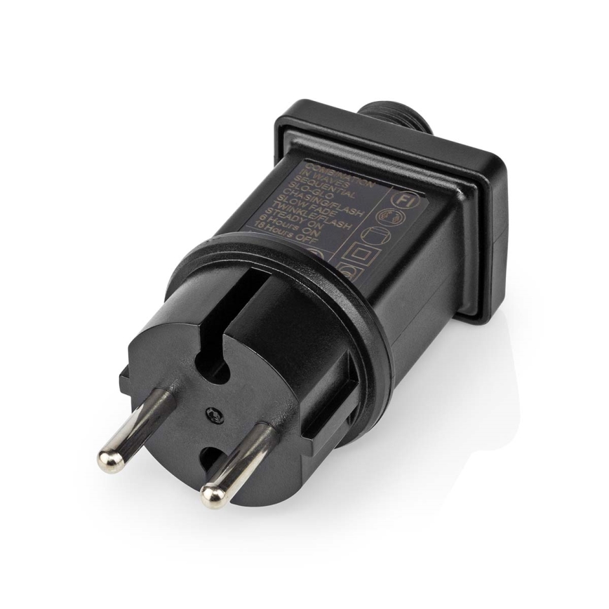 Світлодіодна вулична різдвяна гірлянда-штора 360xLED/7 функцій 14м IP44 теплий білий