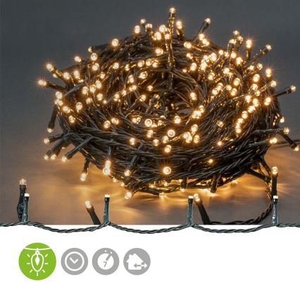 LED уличная гирлянда 720 светодиодов / 7 режимов 57 м IP44 тёплый белый