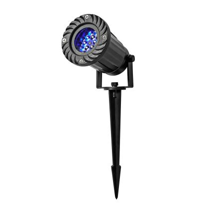 Светодиодный уличный рождественский проектор снежинок 5W/230V IP44