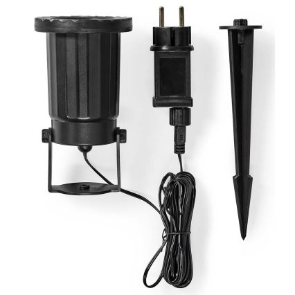 Светодиодный уличный рождественский проектор снежинок 5W/230V IP44