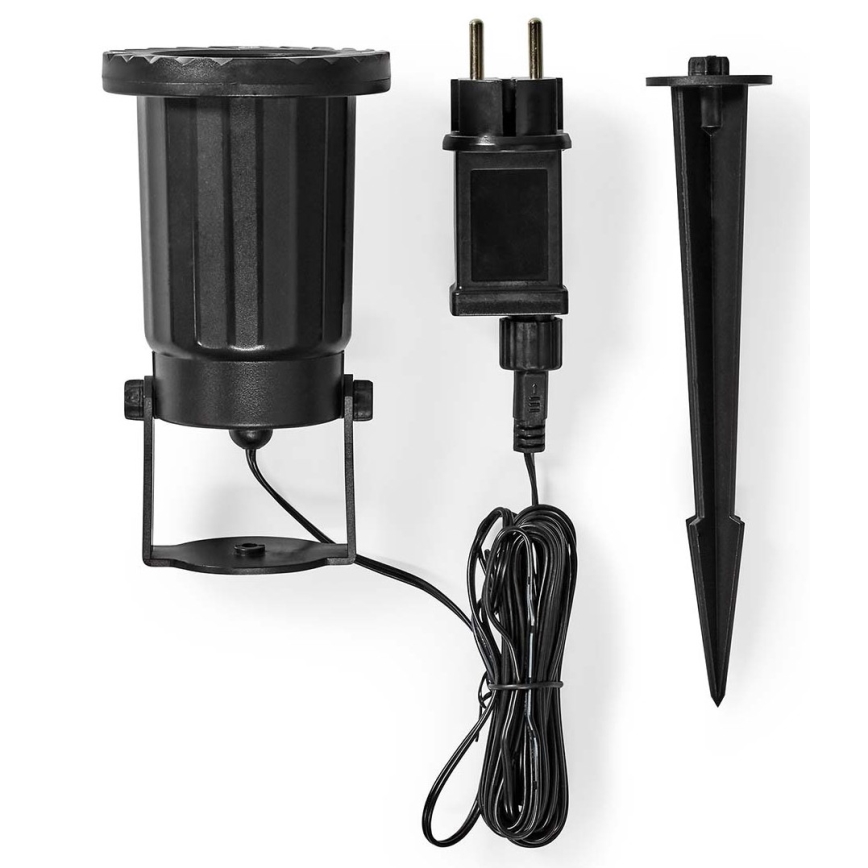 Светодиодный уличный рождественский проектор снежинок 5W/230V IP44