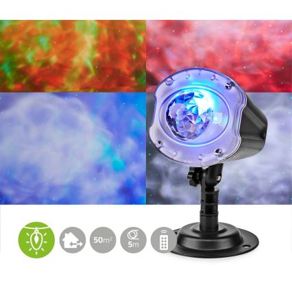 Лазерний LED проектор 6W/230V IP65 + дистанційне керування