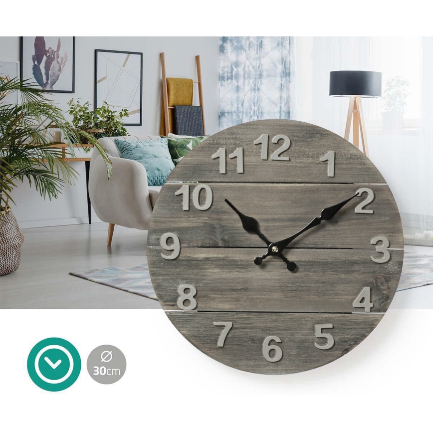 Настенные часы 1xAA/1,5V ель 30 см