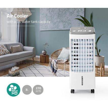 Nedis COOL113CWT - Охладитель воздуха 80W/230V белый