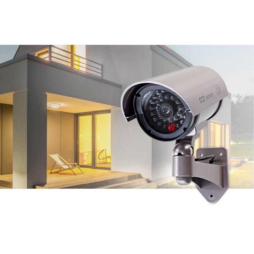 LED Макет камери відеоспостереження 2xAA IP44
