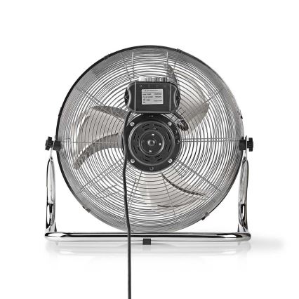Підлоговий вентилятор 80W/230V глянцевий хром