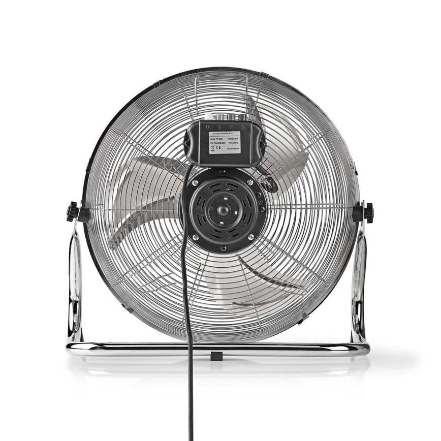Підлоговий вентилятор 80W/230V глянцевий хром
