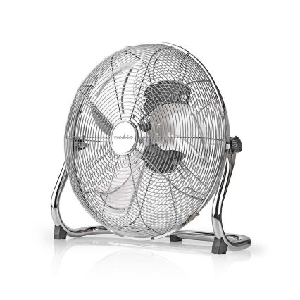 Підлоговий вентилятор 80W/230V глянцевий хром