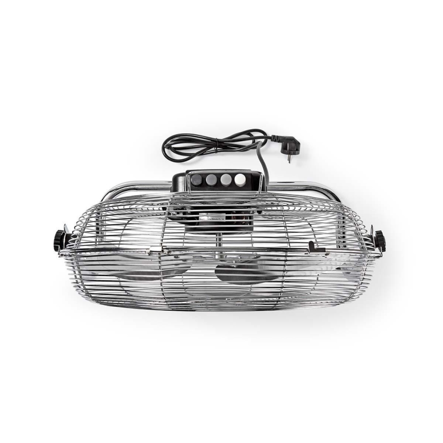 Підлоговий вентилятор 80W/230V глянцевий хром