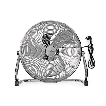 Підлоговий вентилятор 80W/230V глянцевий хром