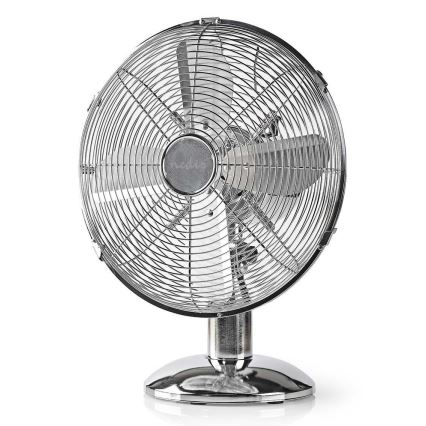 Настольный вентилятор 35W/230V блестящий хром