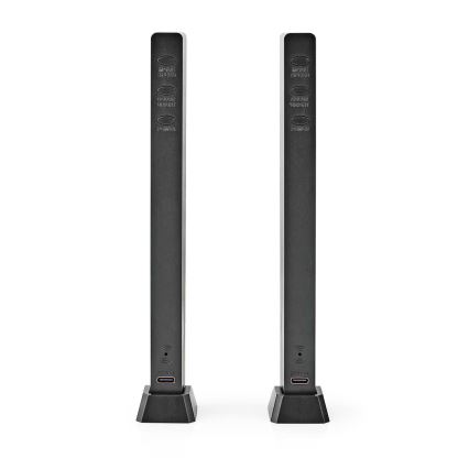 НАБОР 2x Светодиодная аккумуляторная настольная RGB-лампа LED/250 mAh