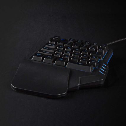 Ігрова клавіатура для однієї руки з LED RGB підсвіткою 5V