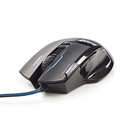 Игровая мышь со светодиодной подсветкой 800/1600/2400/4000 DPI 8 кнопок черная