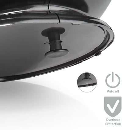Nedis HTFA15BK - Тепловентилятор керамический 500W/230V черный