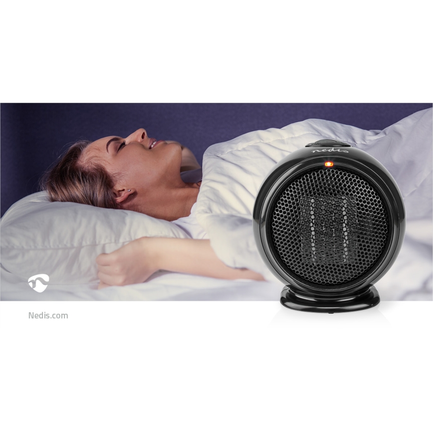 Nedis HTFA15BK - Тепловентилятор керамический 500W/230V черный